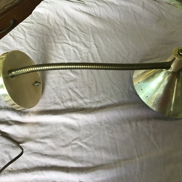 Vintage Gooseneck Desk Lamp Works - Retro Desk Lamp - Neat Collectible Working - Picture 6 of 7